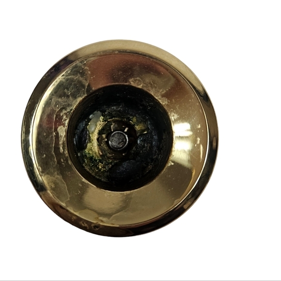 Vintage Baldwin Set of Cast Brass Saucer Base Candle Stick Holders 6.5" Tall G50 - Picture 4 of 8